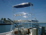 Half Towers Custom Made for Boats Offers Safety and Shade with Half Towers Installed on Your Boat