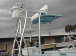 Marine Custom Aluminum Fabrication including Leaning Posts for Boats made in Sarasota, Florida